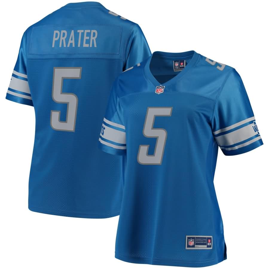 Matt Prater Detroit Lions NFL Pro Line Women's Team Color Player Jersey - Blue