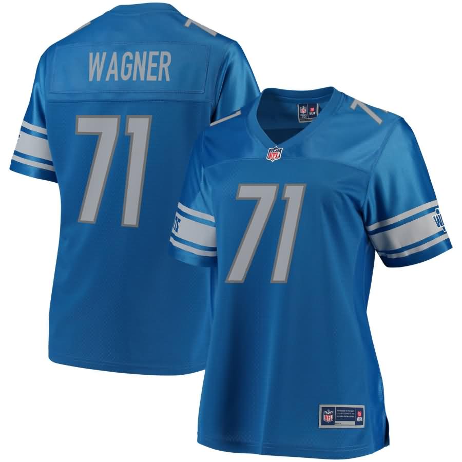 Rick Wagner Detroit Lions NFL Pro Line Women's Team Color Player Jersey - Blue