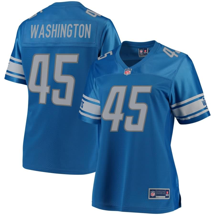 Charles Washington Detroit Lions NFL Pro Line Women's Team Color Player Jersey - Blue