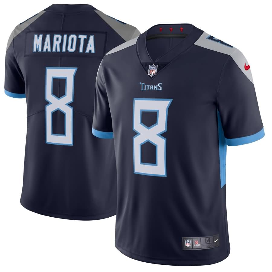 Marcus Mariota Tennessee Titans Nike New 2018 Vapor Untouchable Limited Jersey - Navy