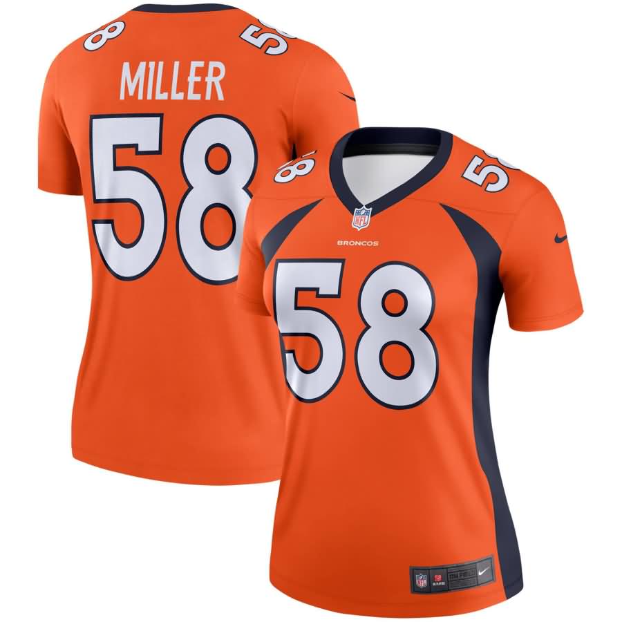 Von Miller Denver Broncos Nike Women's Legend Jersey - Orange