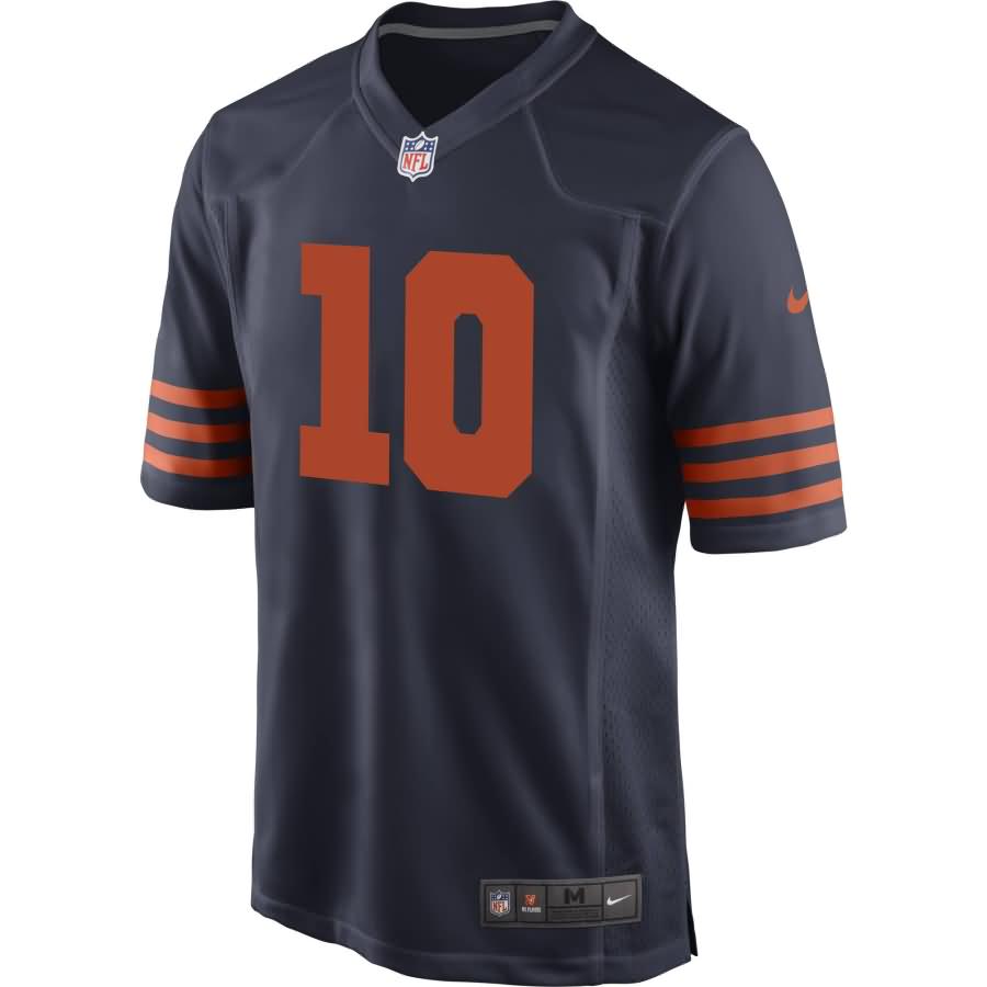 Mitchell Trubisky Chicago Bears Nike Throwback Game Jersey - Navy