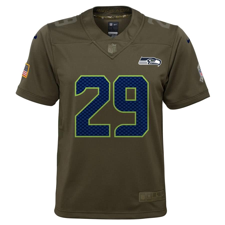 Earl Thomas Seattle Seahawks Nike Youth Salute to Service Game Jersey - Green