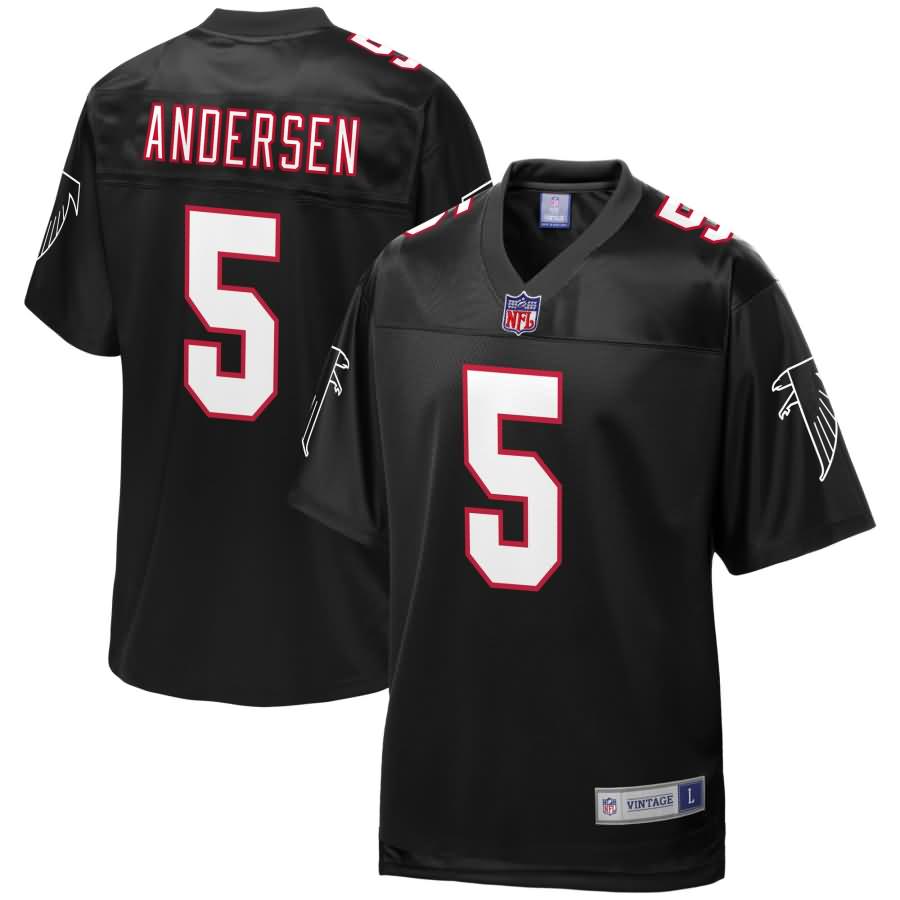 Morten Andersen Atlanta Falcons NFL Pro Line Retired Player Football Jersey - Black