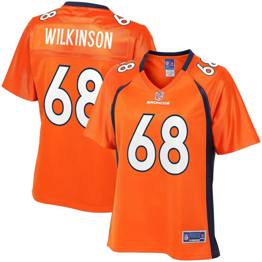 Elijah Wilkinson Denver Broncos NFL Pro Line Women's Team Color Player Jersey - Orange