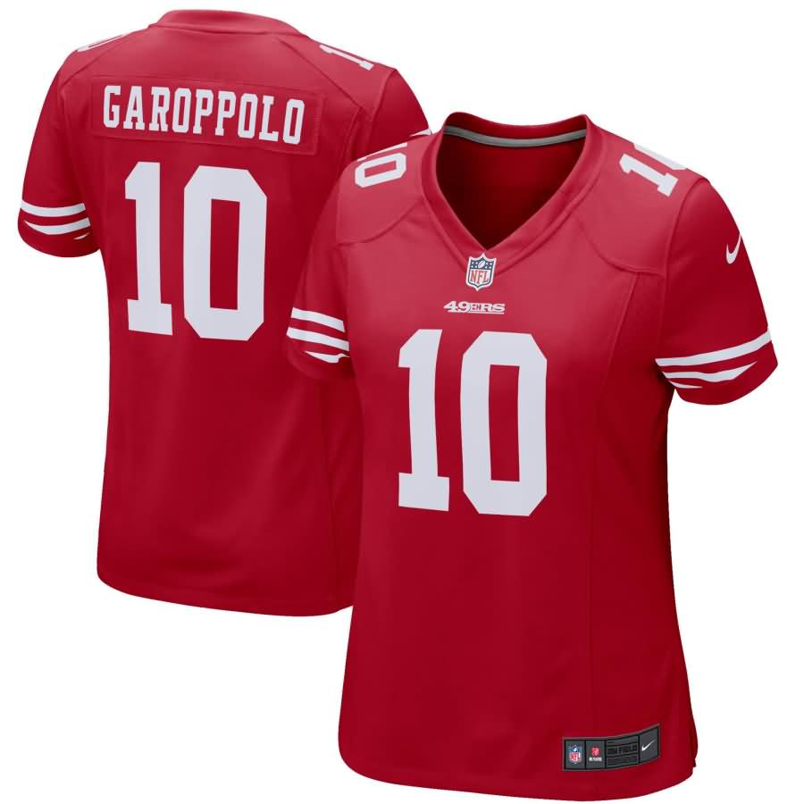 Jimmy Garoppolo San Francisco 49ers Nike Women's Game Jersey - Scarlet