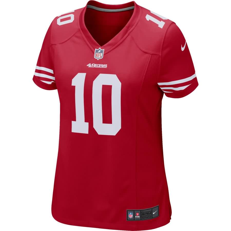 Jimmy Garoppolo San Francisco 49ers Nike Women's Game Jersey - Scarlet