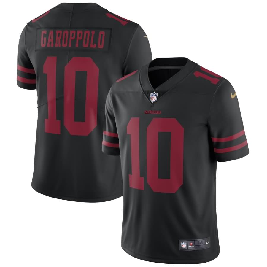 Jimmy Garoppolo San Francisco 49ers Nike Vapor Untouchable Limited Jersey - Black