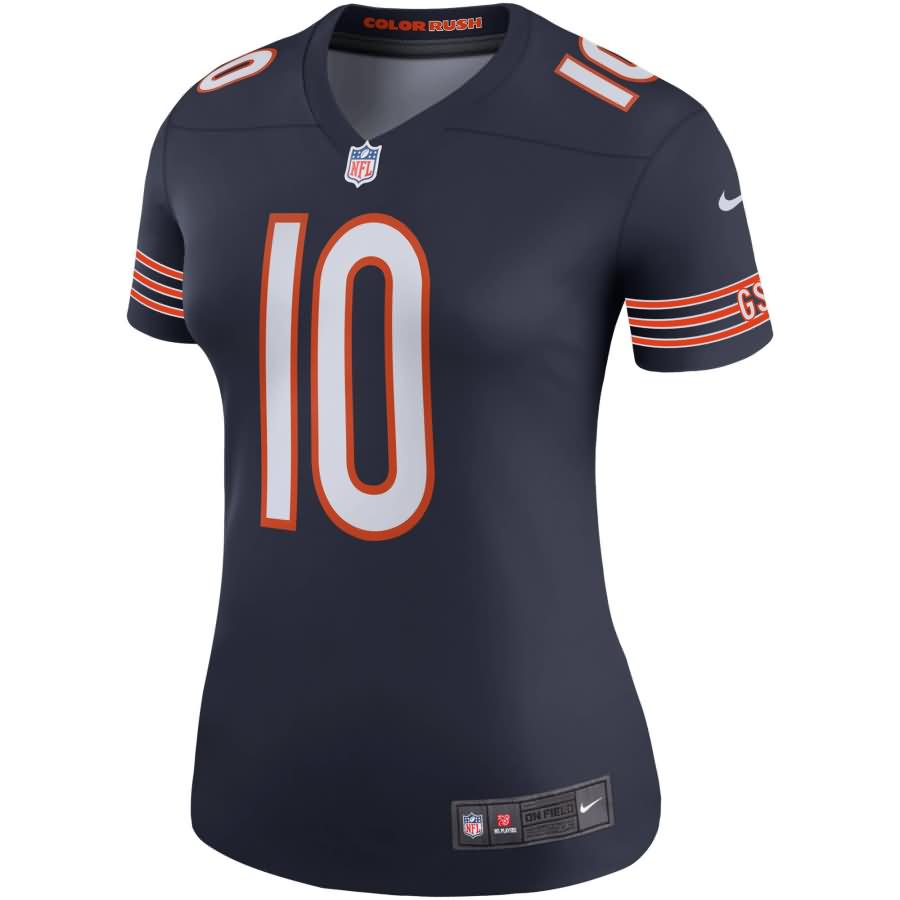 Mitchell Trubisky Chicago Bears Nike Women's Color Rush Legend Player Jersey - Navy