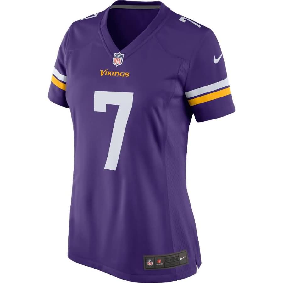 Case Keenum Minnesota Vikings Nike Women's Game Jersey - Purple