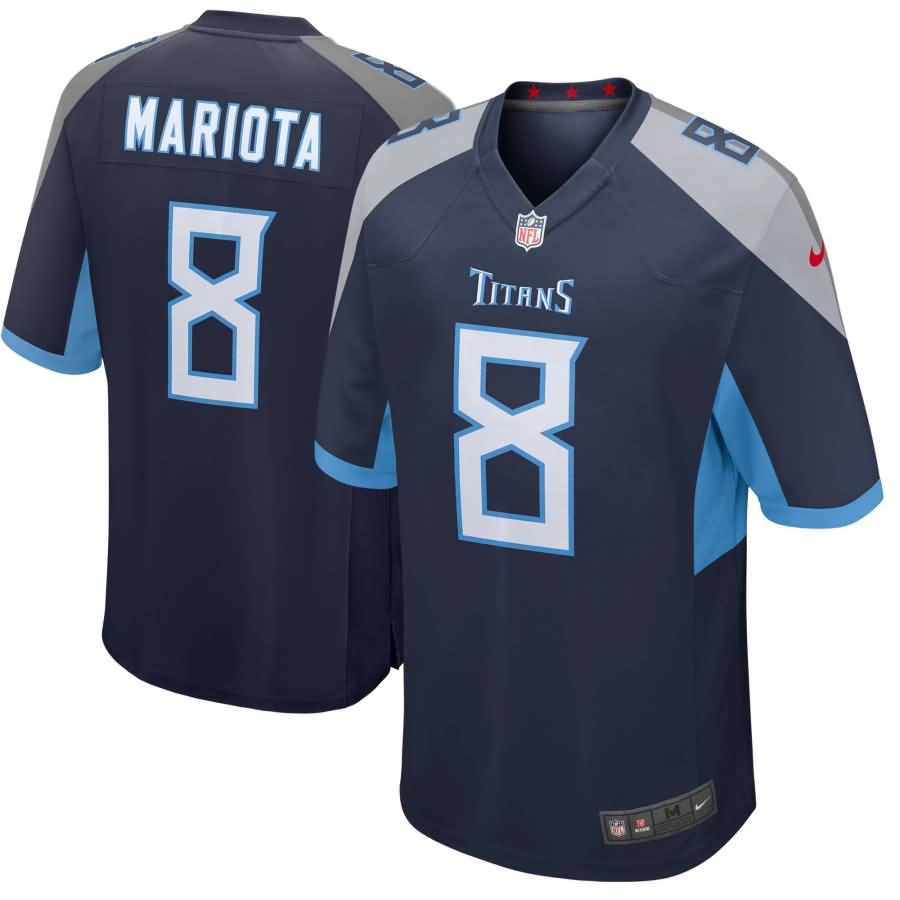 Marcus Mariota Tennessee Titans Nike New 2018 Game Jersey - Navy