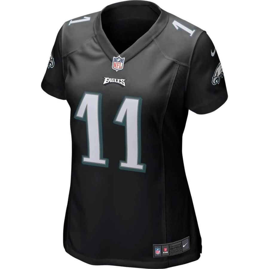 Carson Wentz Philadelphia Eagles Nike Women's Game Event Jersey - Black