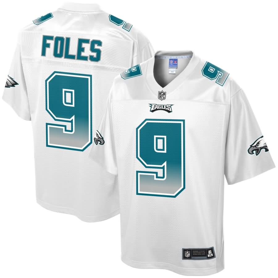 Nick Foles Philadelphia Eagles NFL Pro Line by Fanatics Branded Fade Fashion Jersey - White