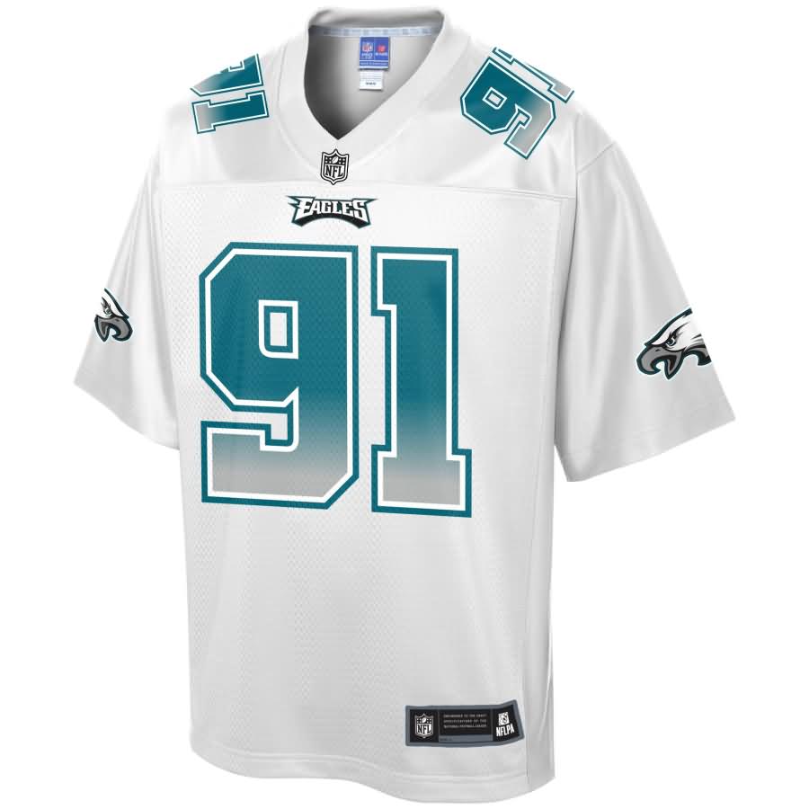 Fletcher Cox Philadelphia Eagles NFL Pro Line by Fanatics Branded Fade Fashion Jersey - White