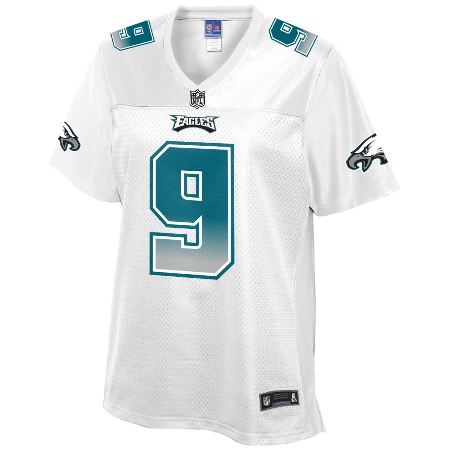 Nick Foles Philadelphia Eagles NFL Pro Line by Fanatics Branded Women's Fade Fashion Jersey - White