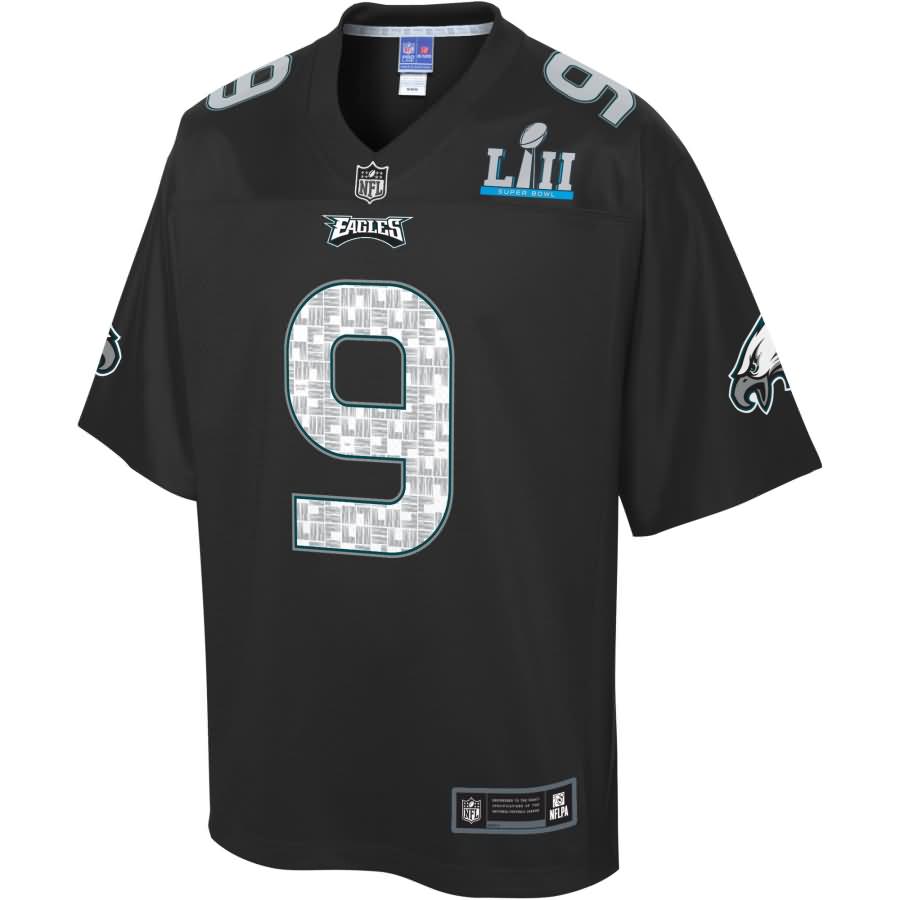 Nick Foles Philadelphia Eagles NFL Pro Line by Fanatics Branded Super Bowl LII Fashion Jersey - Black