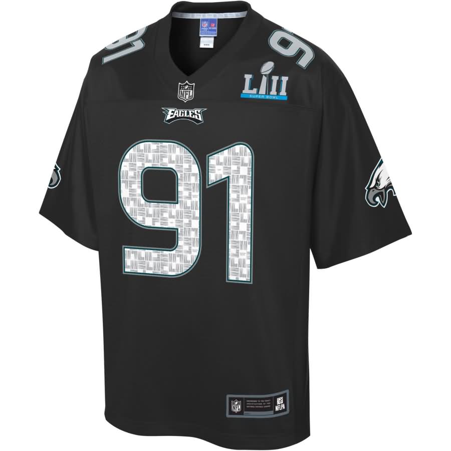 Fletcher Cox Philadelphia Eagles NFL Pro Line by Fanatics Branded Super Bowl LII Fashion Jersey - Black