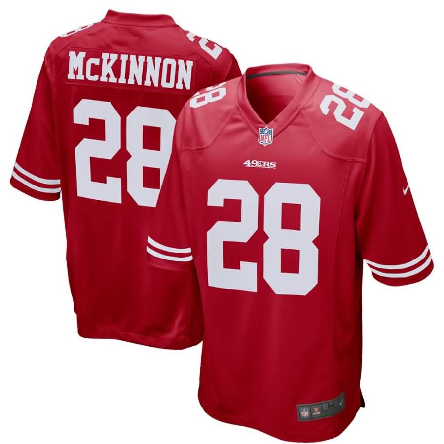 Jerick McKinnon San Francisco 49ers Nike Game Jersey - Scarlet