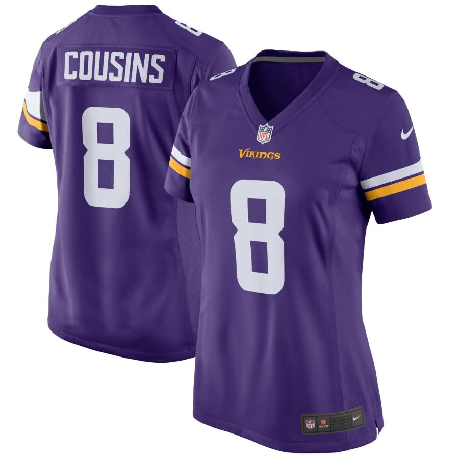 Kirk Cousins Minnesota Vikings Nike Women's Game Jersey - Purple