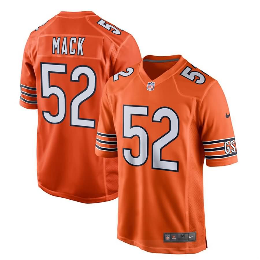 Khalil Mack Chicago Bears Nike Youth Alternate Game Jersey - Orange