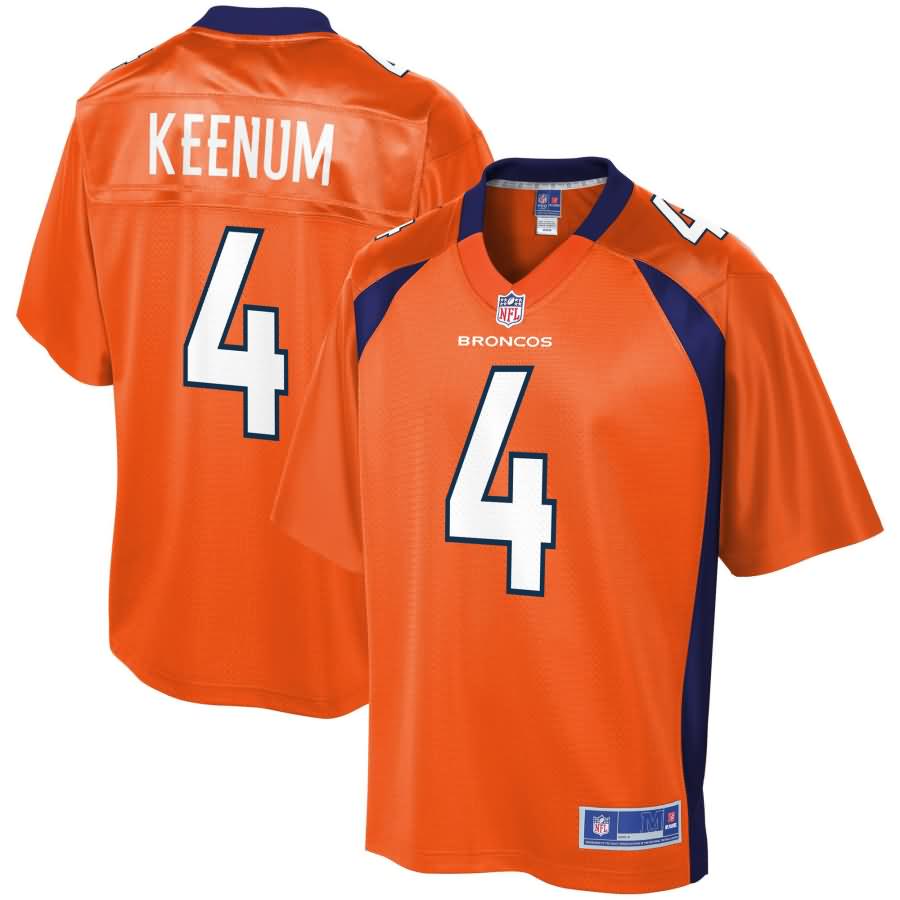 Case Keenum Denver Broncos NFL Pro Line Youth Team Color Jersey - Orange