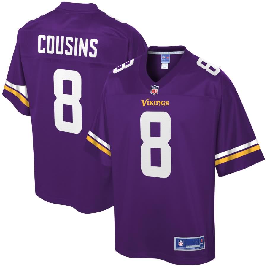 Kirk Cousins Minnesota Vikings NFL Pro Line Youth Team Color Jersey - Purple