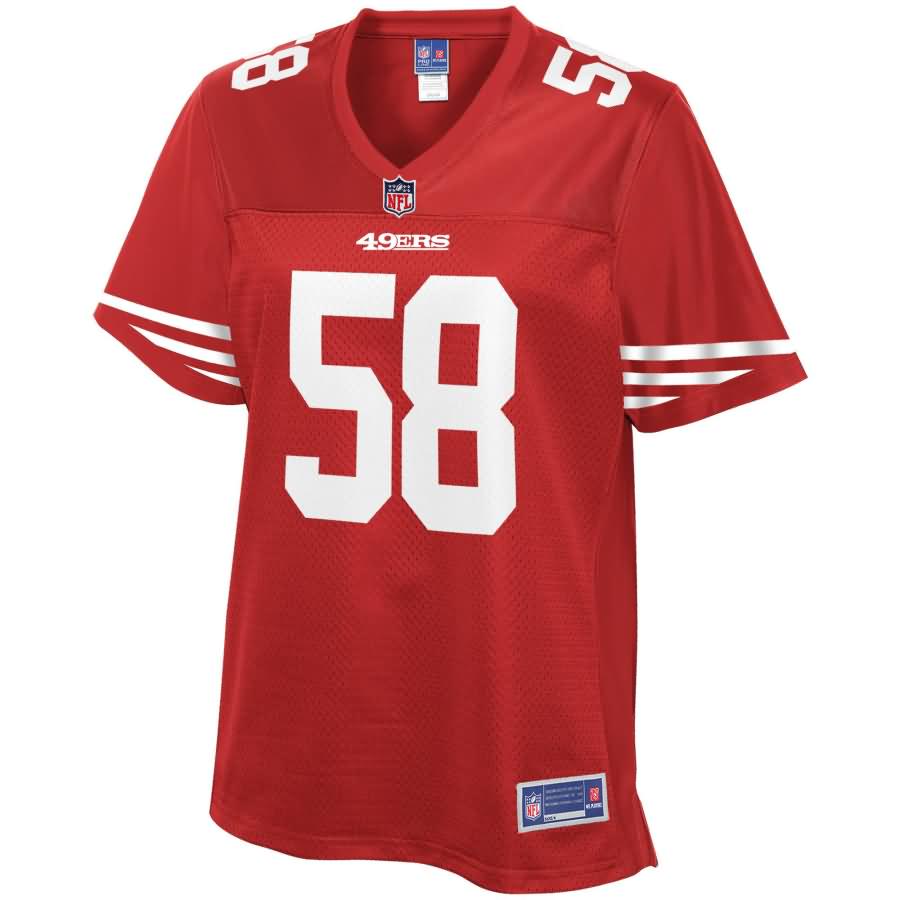 Weston Richburg San Francisco 49ers NFL Pro Line Women's Team Color Player Jersey - Scarlet