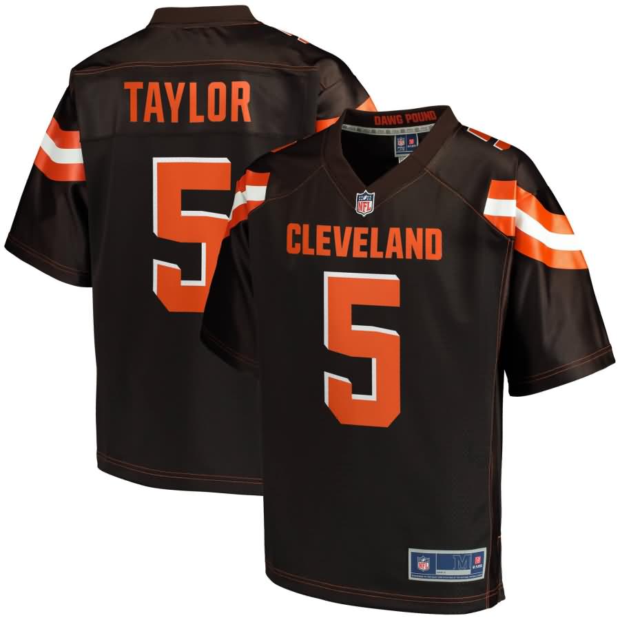 Tyrod Taylor Cleveland Browns NFL Pro Line Youth Team Color Player Jersey - Brown