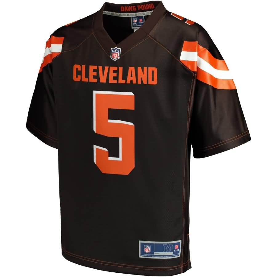 Tyrod Taylor Cleveland Browns NFL Pro Line Youth Team Color Player Jersey - Brown