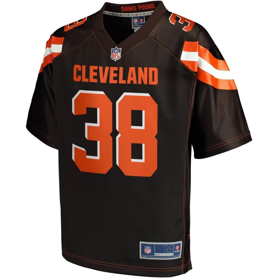 TJ Carrie Cleveland Browns NFL Pro Line Youth Team Color Player Jersey - Brown