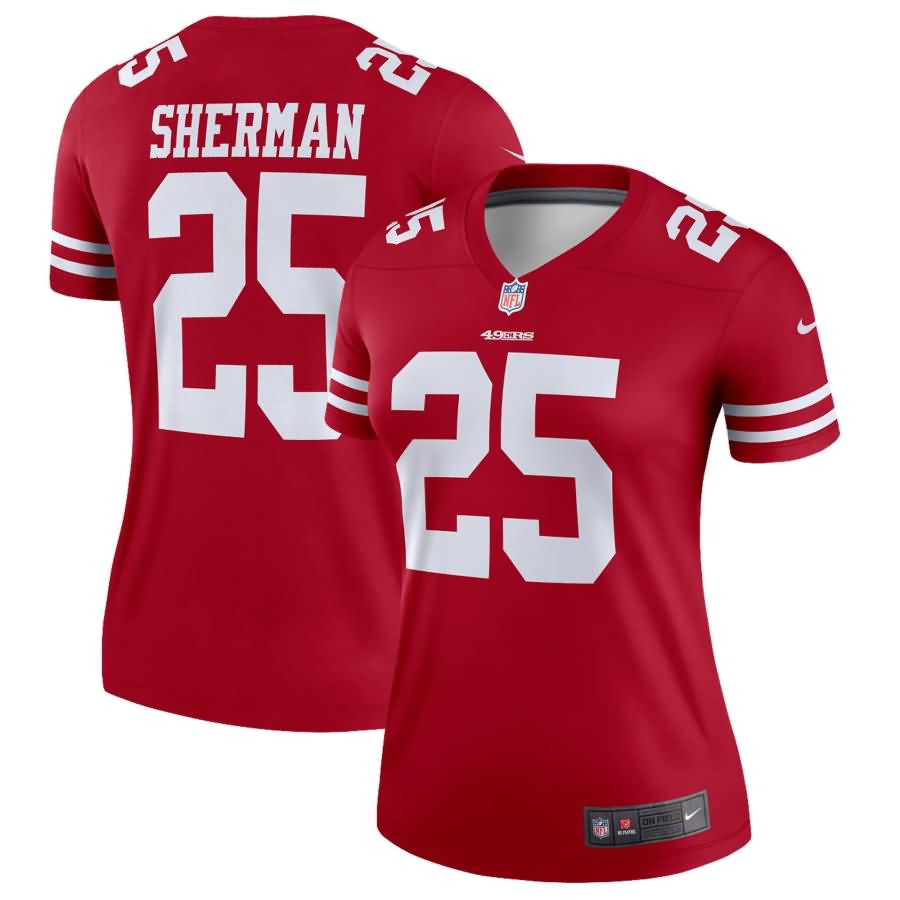 Richard Sherman San Francisco 49ers Nike Women's Legend Jersey - Scarlet