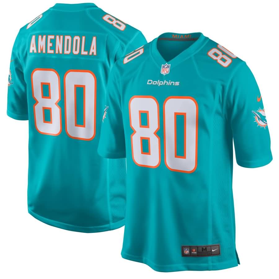 Danny Amendola Miami Dolphins Nike Youth New 2018 Game Jersey - Aqua