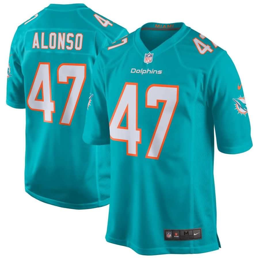 Kiko Alonso Miami Dolphins Nike Youth New 2018 Game Jersey - Aqua