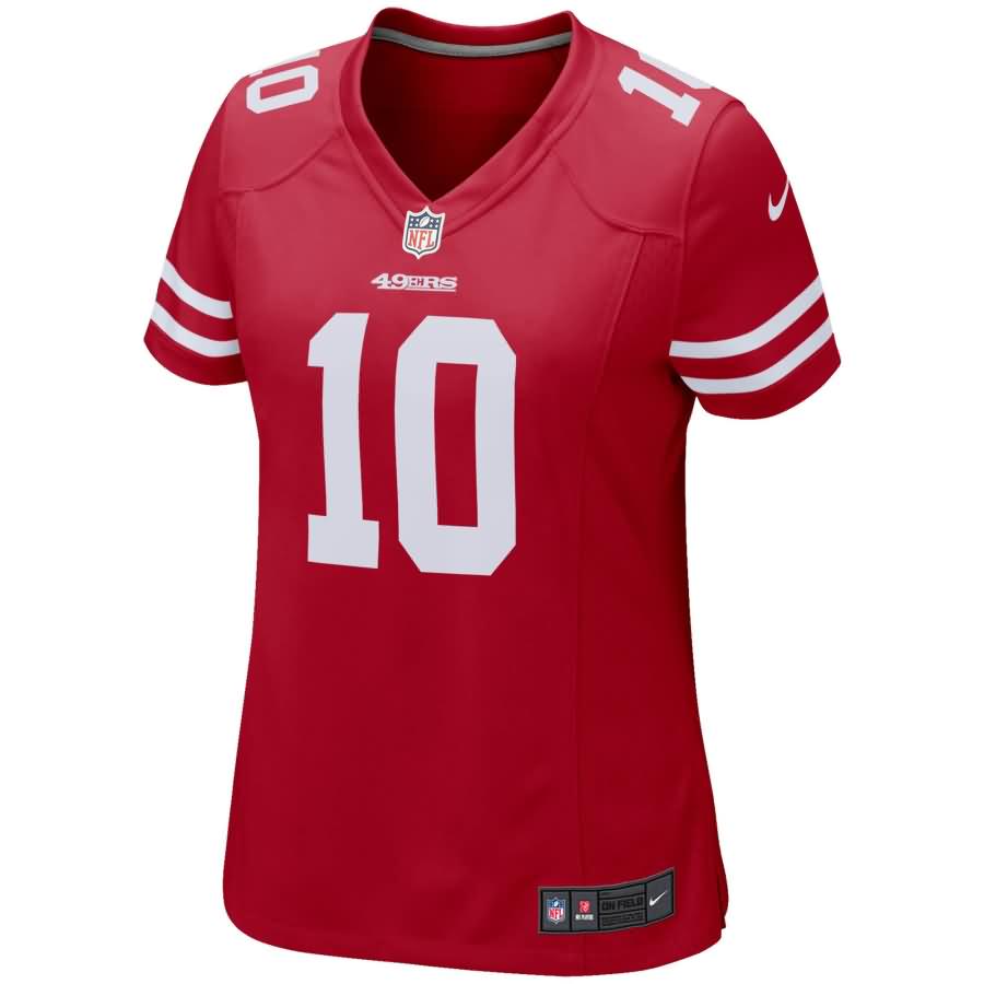 Jimmy Garoppolo San Francisco 49ers Nike Women's Game Jersey - Scarlet