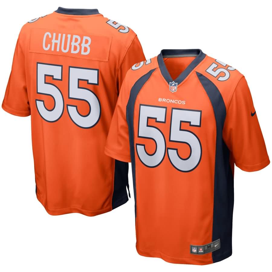 Bradley Chubb Denver Broncos Nike 2018 NFL Draft First Round Pick Game Jersey - Orange