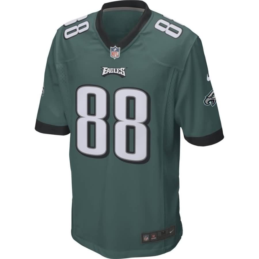 Dallas Goedert Philadelphia Eagles Nike 2018 NFL Draft Pick Game Jersey - Midnight Green