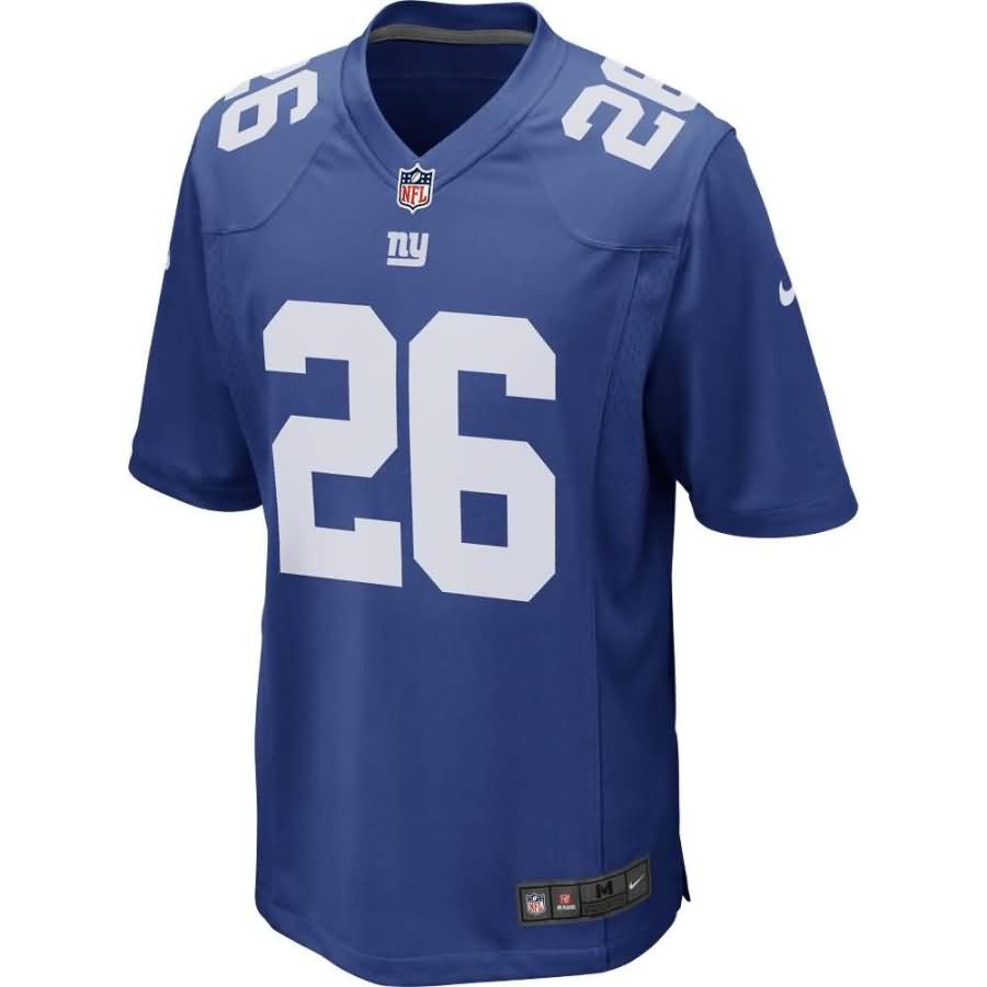 Saquon Barkley New York Giants Nike 2018 NFL Draft First Round Pick Game Jersey - Royal