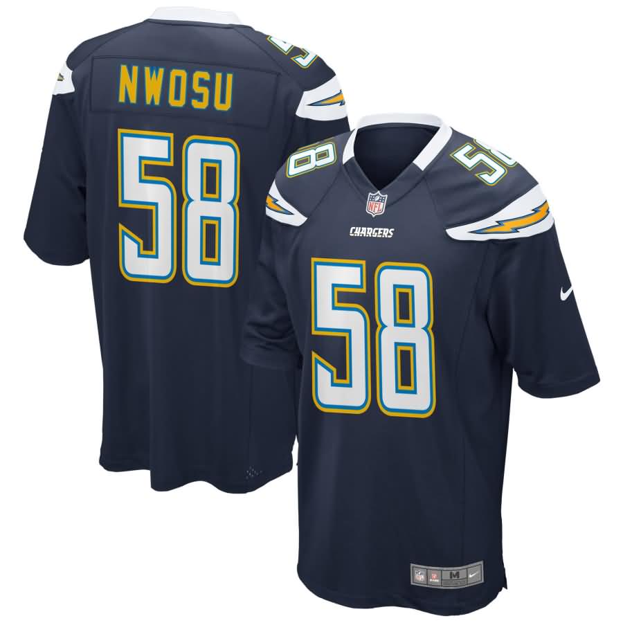 Uchenna Nwosu Los Angeles Chargers Nike 2018 NFL Draft Pick Game Jersey - Navy