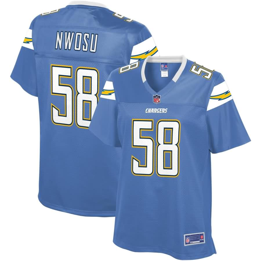 Uchenna Nwosu Los Angeles Chargers NFL Pro Line Women's Alternate Player Jersey - Powder Blue