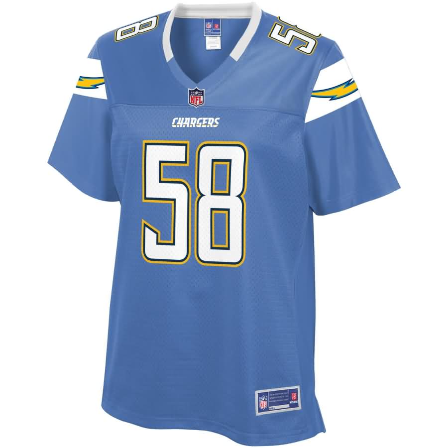 Uchenna Nwosu Los Angeles Chargers NFL Pro Line Women's Alternate Player Jersey - Powder Blue