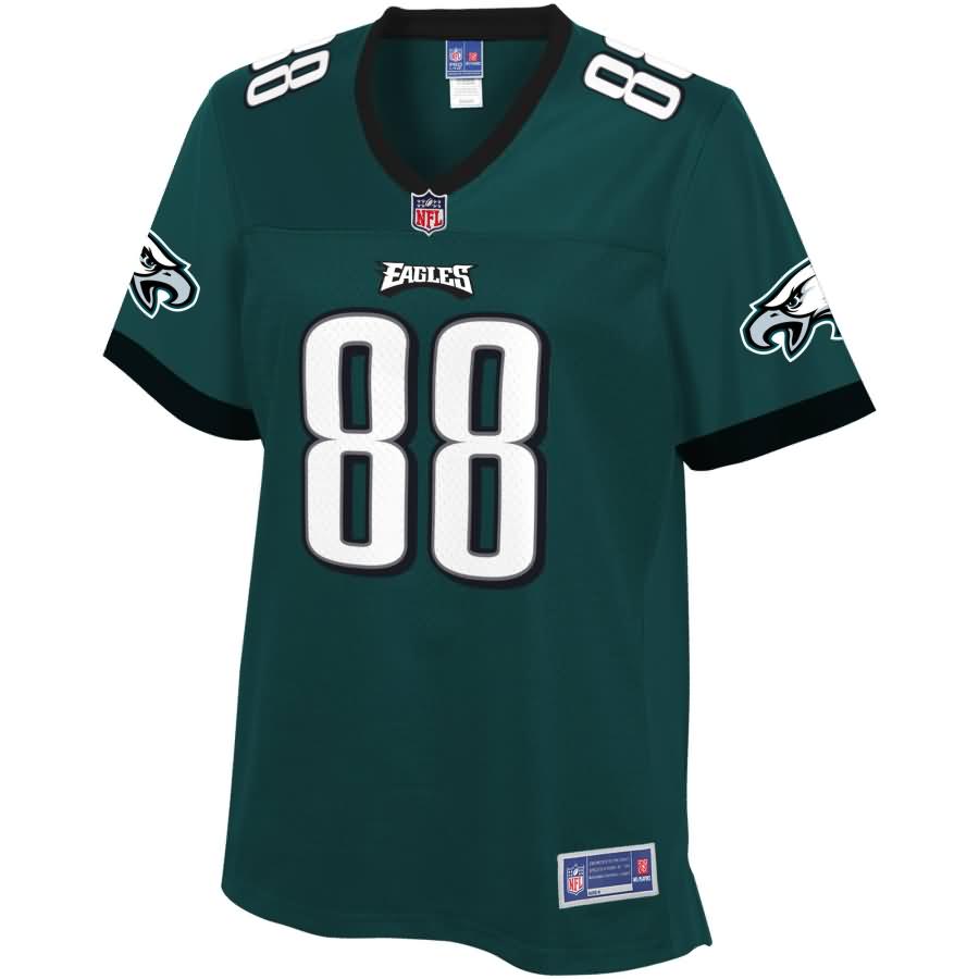 Dallas Goedert Philadelphia Eagles NFL Pro Line Women's Player Jersey - Midnight Green