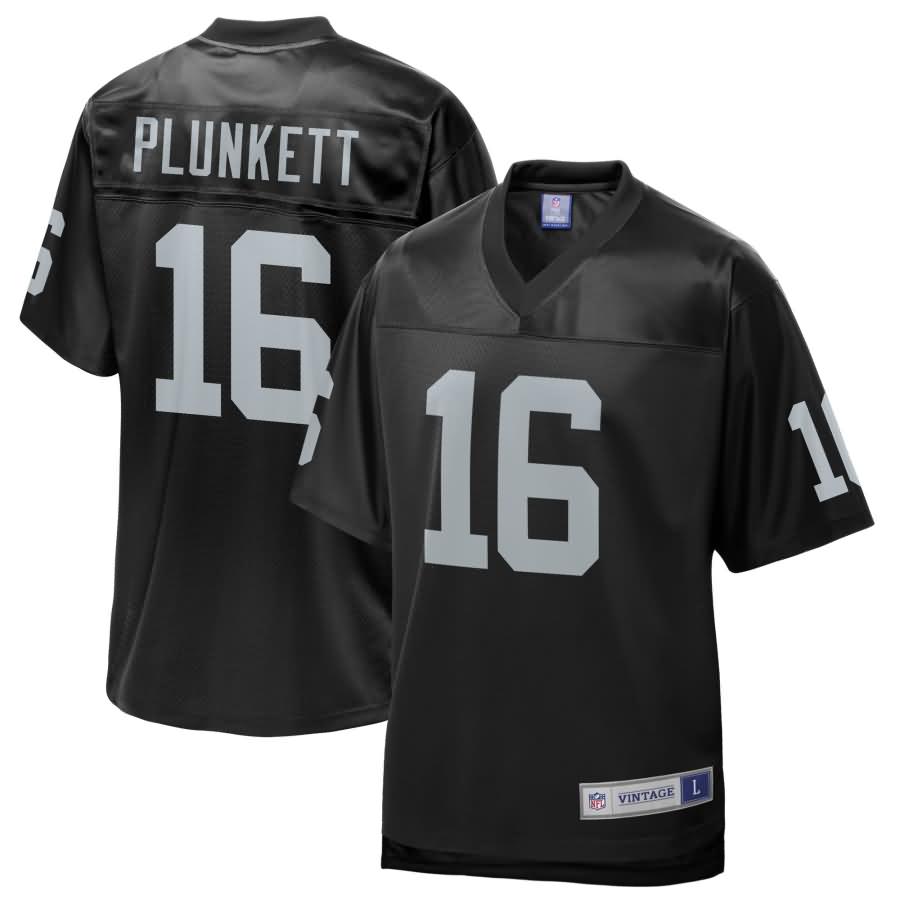 Jim Plunkett Oakland Raiders NFL Pro Line Retired Team Player Jersey - Black