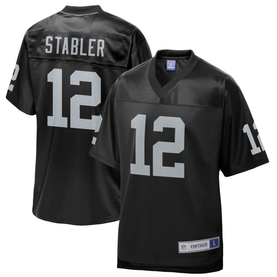 Ken Stabler Oakland Raiders NFL Pro Line Retired Team Player Jersey - Black