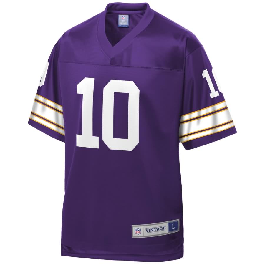 Fran Tarkenton Minnesota Vikings NFL Pro Line Retired Team Player Jersey - Purple