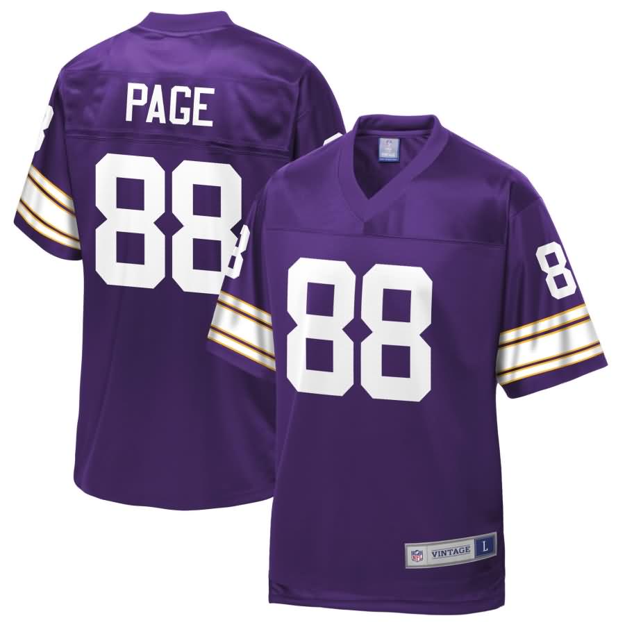 Alan Page Minnesota Vikings NFL Pro Line Retired Team Player Jersey - Purple