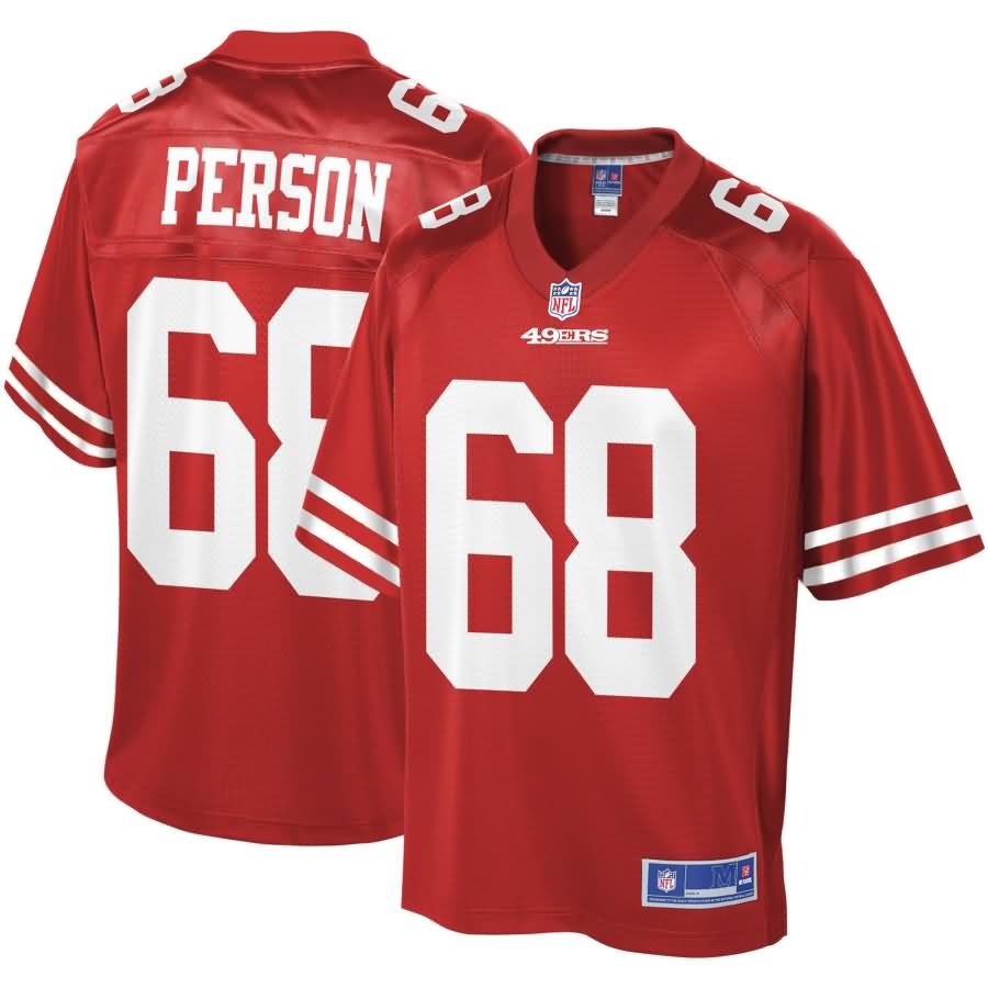 Mike Person San Francisco 49ers NFL Pro Line Team Player Jersey - Scarlet