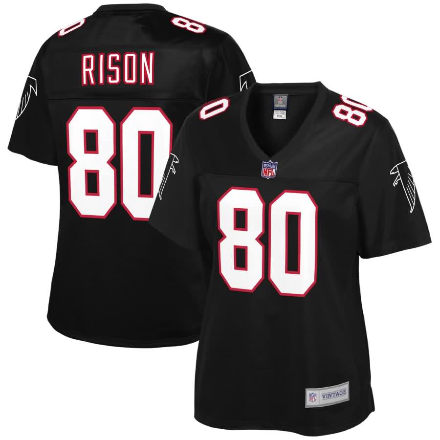 Andre Rison Atlanta Falcons NFL Pro Line Women's Retired Player Jersey - Black