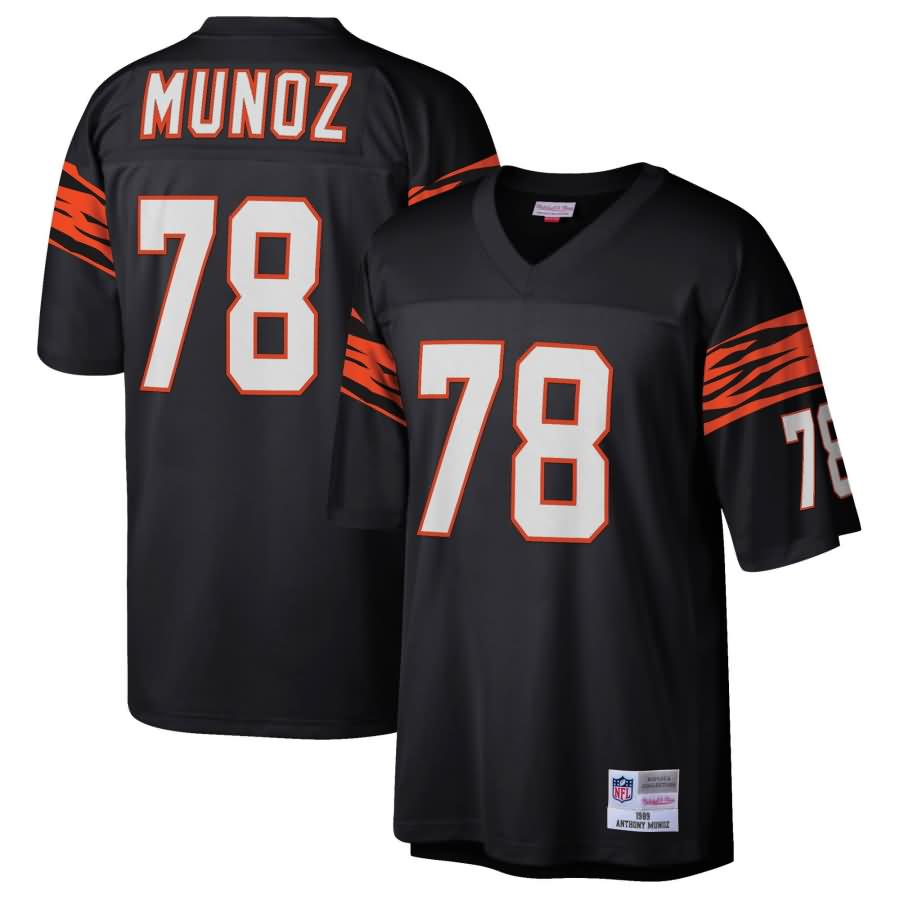 Anthony Munoz Cincinnati Bengals Mitchell & Ness 1989 Retired Player Replica Jersey - Black