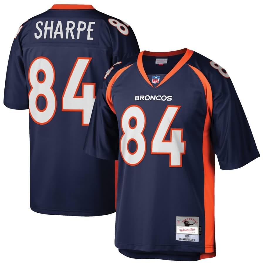 Shannon Sharpe Denver Broncos Mitchell & Ness 1998 Retired Player Replica Jersey - Navy