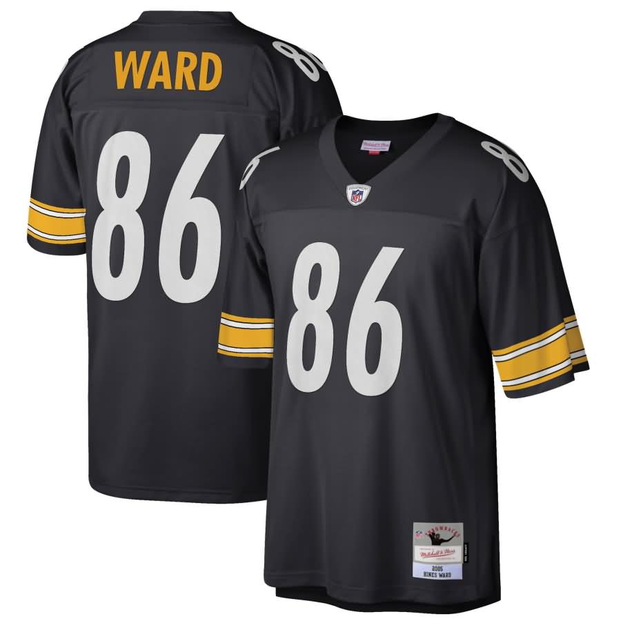 Hines Ward Pittsburgh Steelers Mitchell & Ness 2005 Retired Player Replica Jersey - Black